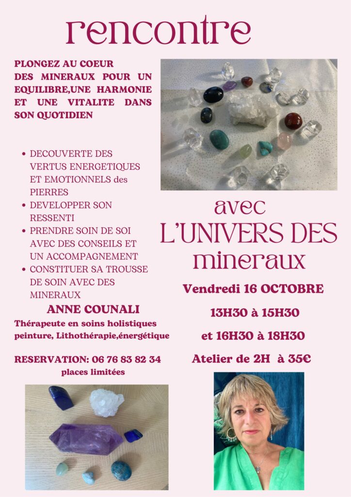 Rencontre avec L&rsquo;Univers des Minéraux