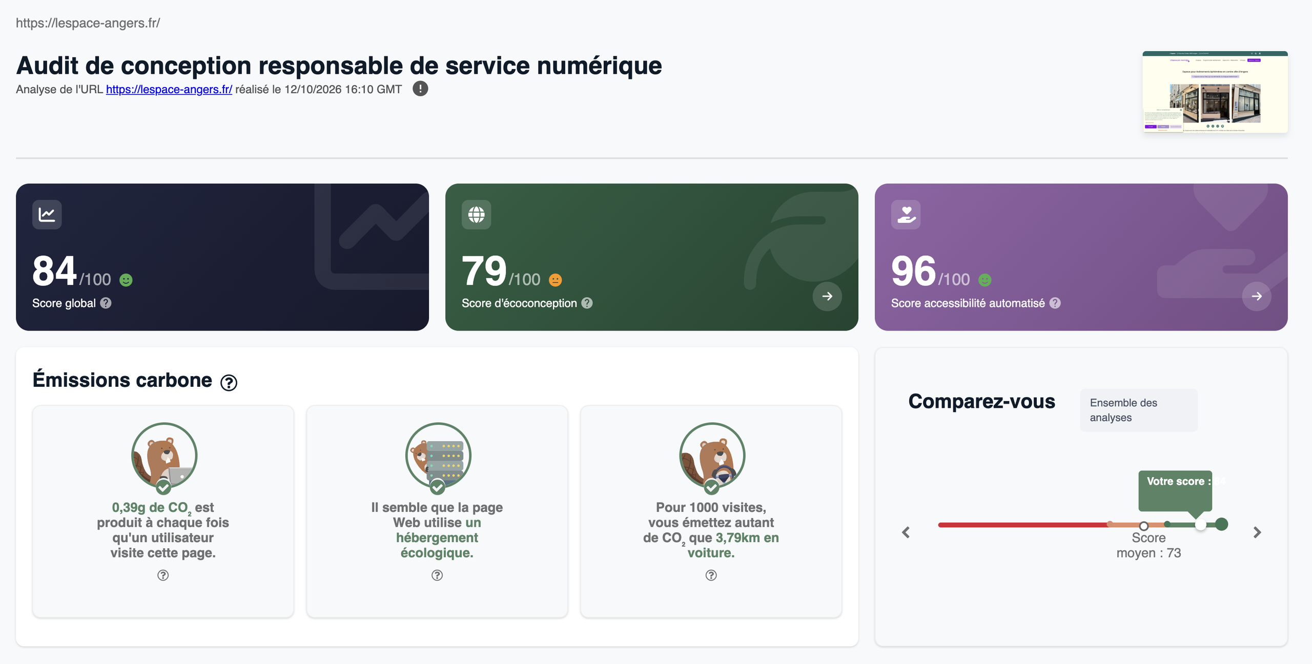 Audit de conception responsable de service numérique