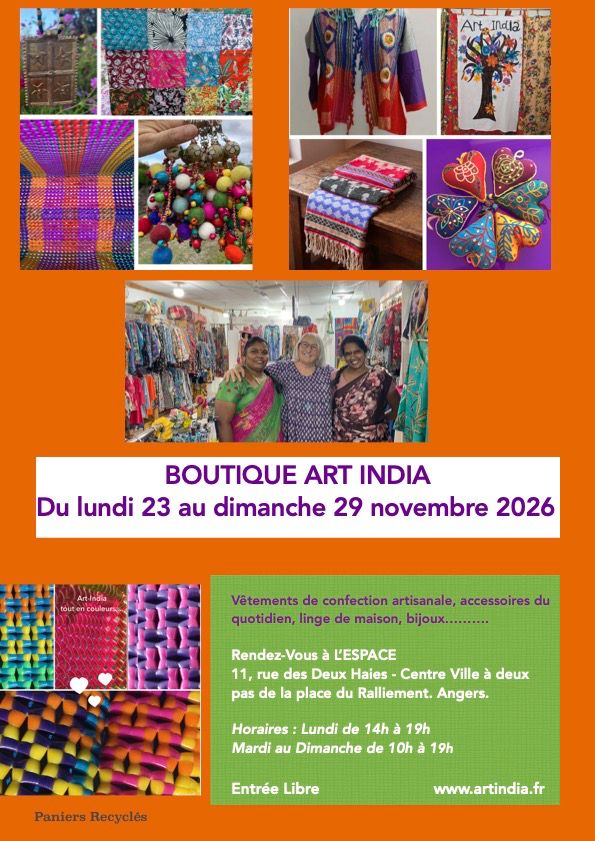 Boutique éphémère  ART INDIA