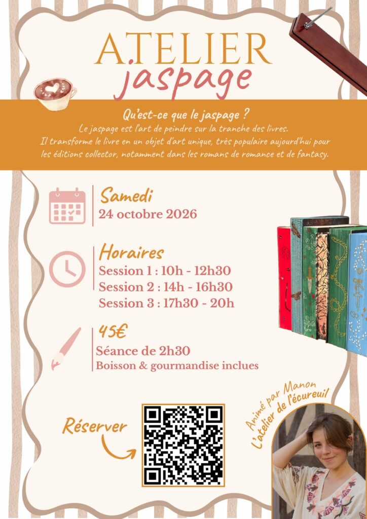 ATELIER JASPAGE avec L&rsquo;Atelier de L&rsquo;Ecureuil